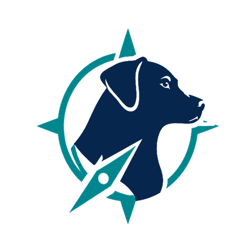 DogTrainingScout compass dog emblem